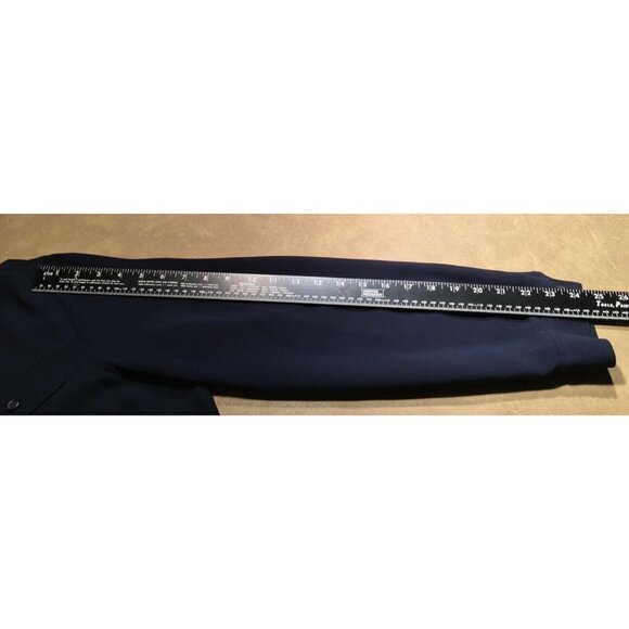 NEW YORK & COMPANY Pre-owned 100% Polyester Shirt/Jacket, NAVY BLUE*, Size Large - Picture 7 of 9